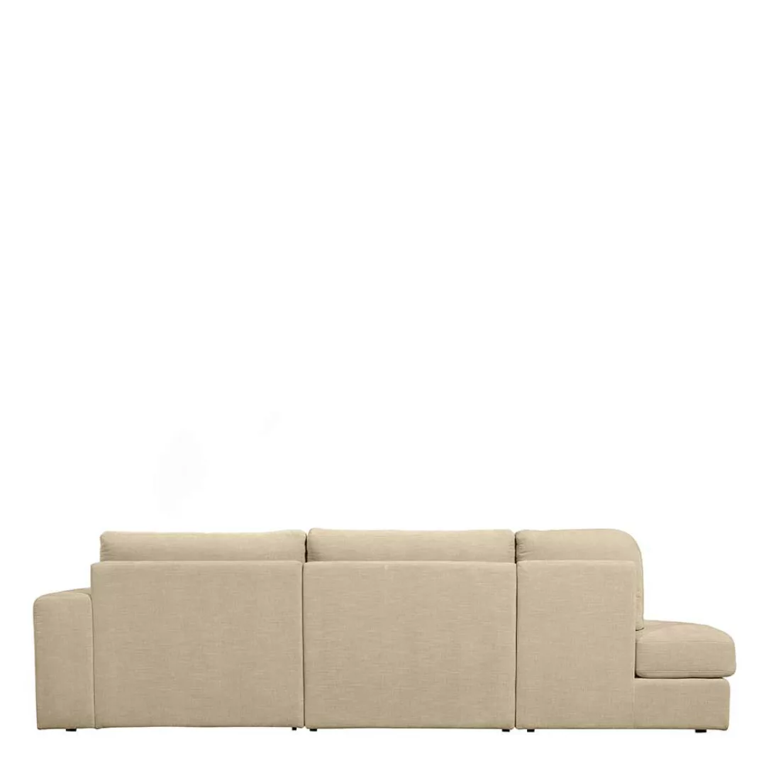 Sofa Beige Stoff modern 298 cm breit 98 cm tief günstig online kaufen