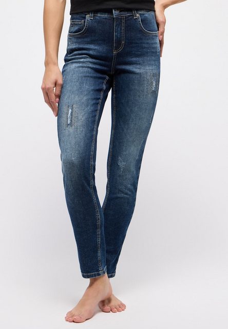 ANGELS Gerade Jeans SKINNY DESTROY GLAM dark indigo destroyed günstig online kaufen