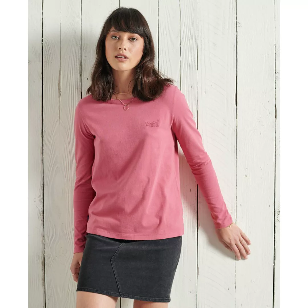 Superdry Orange Label Classic Langarm-t-shirt XS Dusty Pink günstig online kaufen