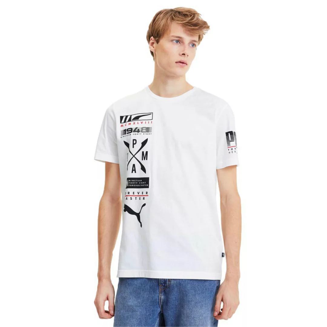 Puma Advanced Graphic Kurzarm T-shirt M Puma White günstig online kaufen