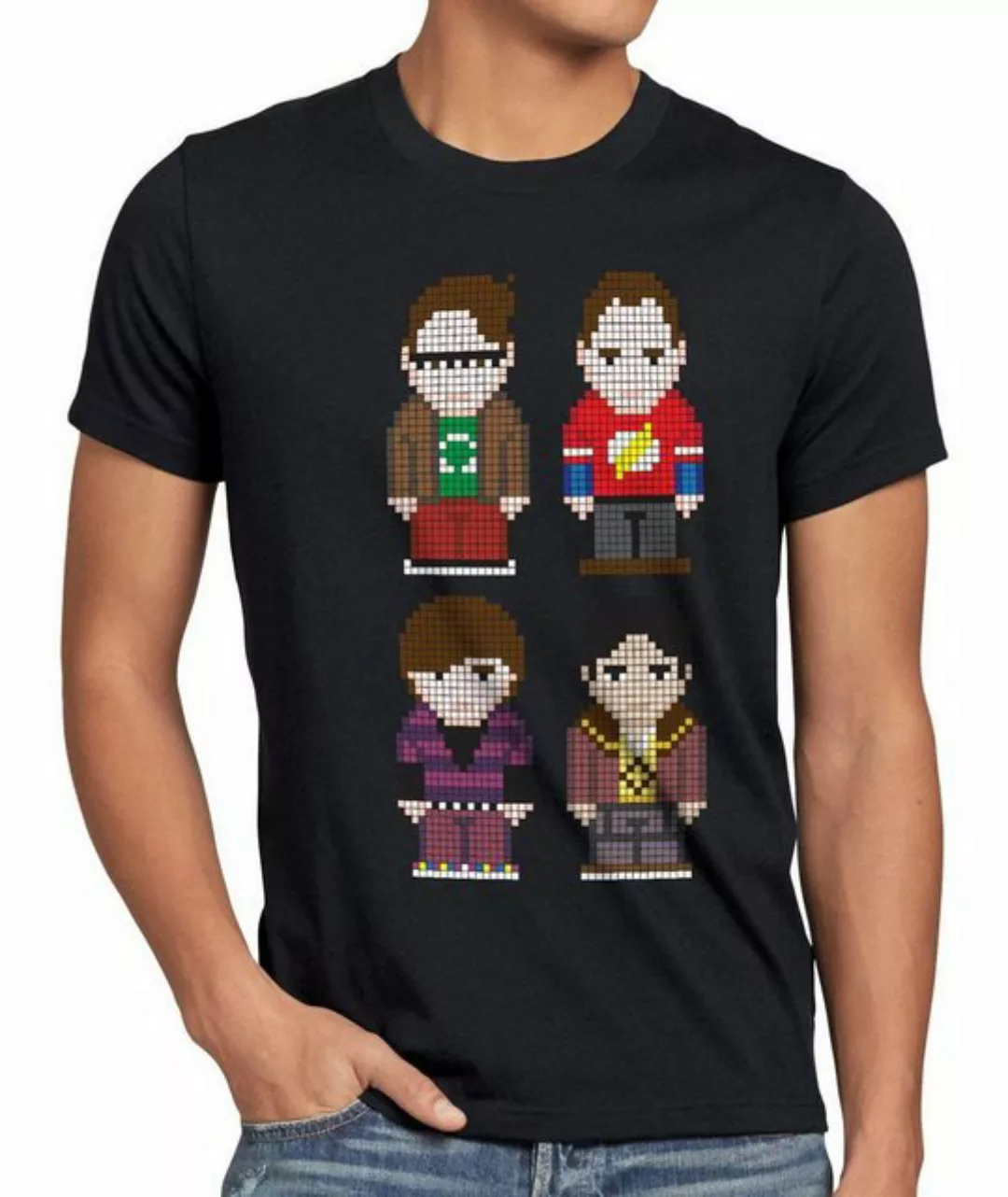 style3 Print-Shirt Herren T-Shirt Big Friends Bang Sheldon Serie Theory Coo günstig online kaufen