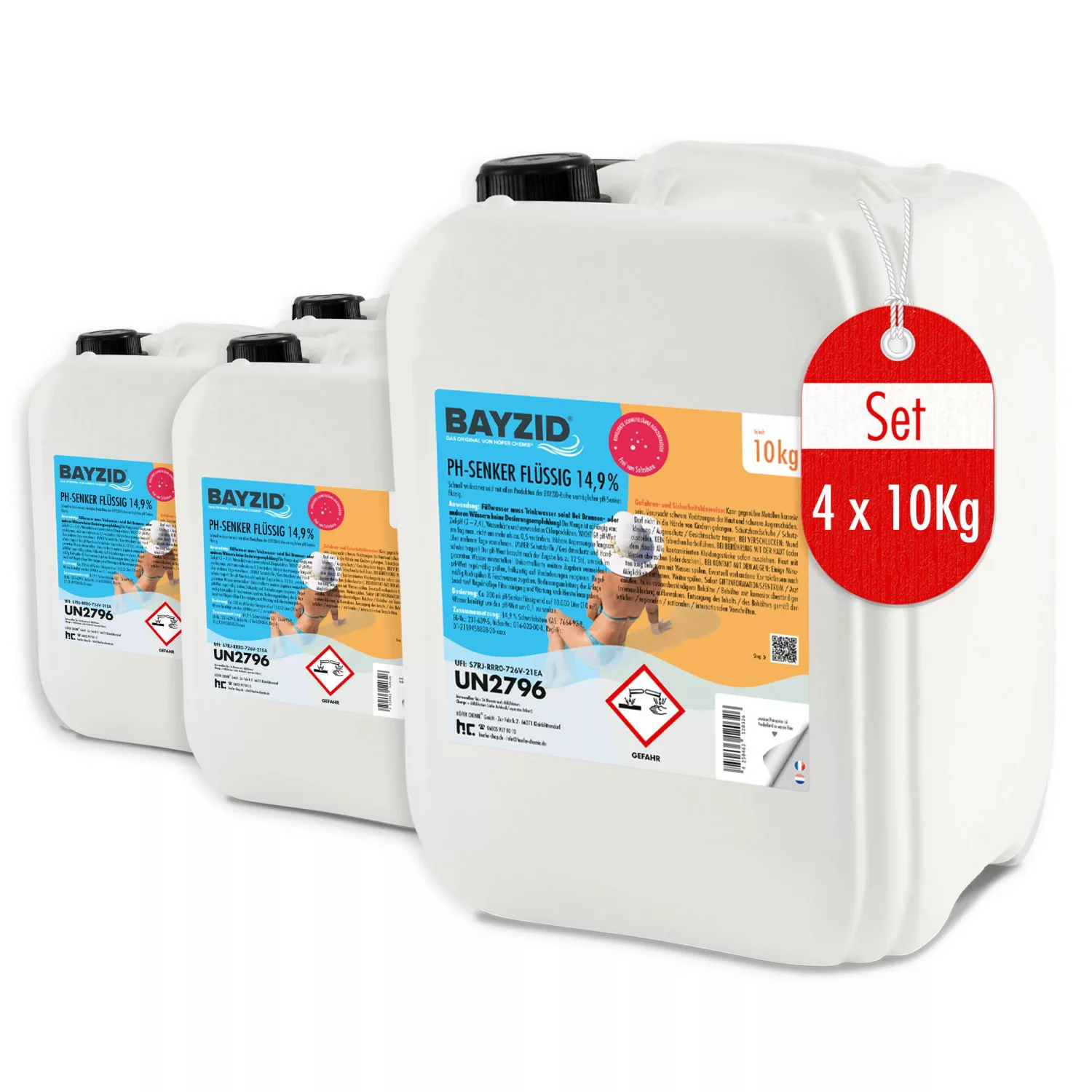 Bayzid pH Minus Flüssig 14,9% 4 x 10kg günstig online kaufen