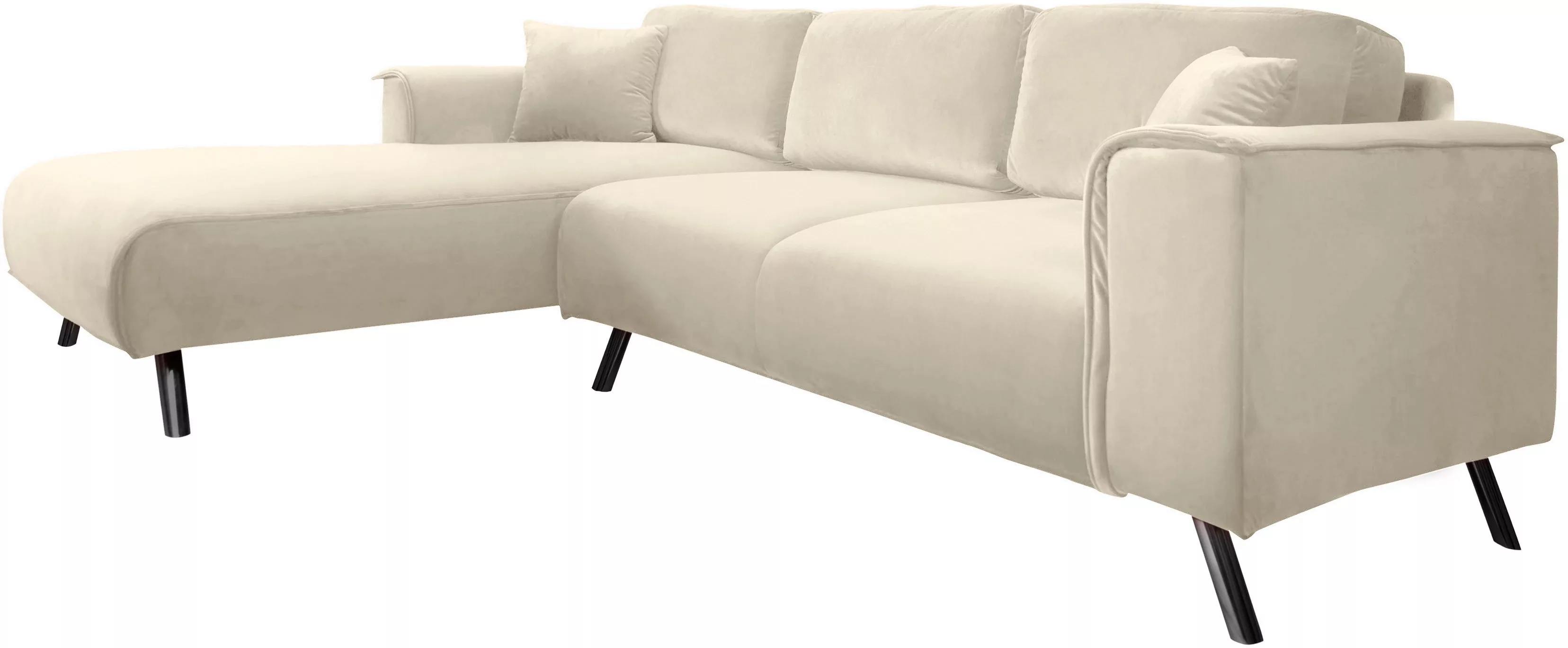 INOSIGN Ecksofa "Malaga", Deckenoptik auf Recamiere und Armlehne günstig online kaufen