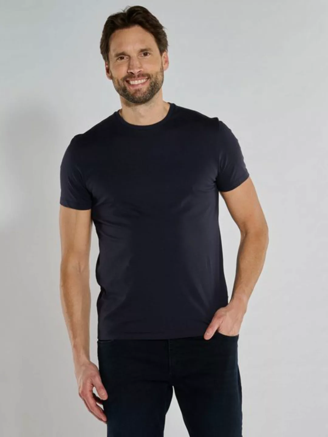 ENGBERS GERMANY Rundhalsshirt T-Shirt uni günstig online kaufen