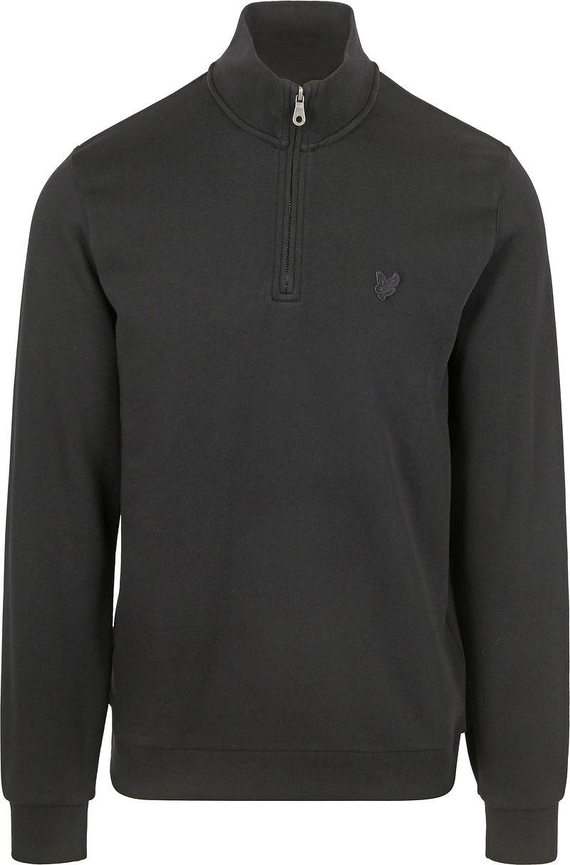 Lyle & Scott Half Zip Pull Tonal Schwarz - Größe L günstig online kaufen