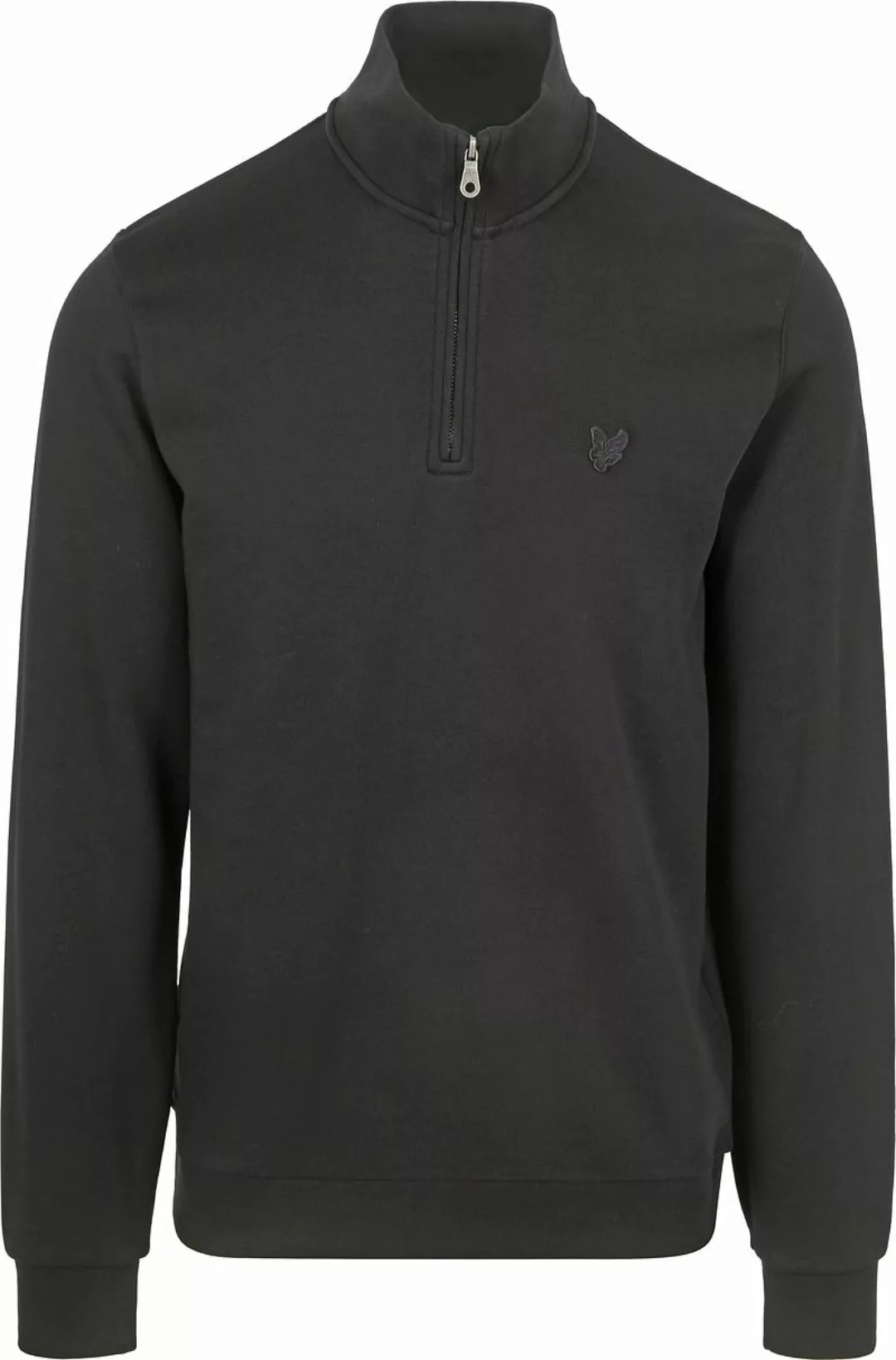 Lyle & Scott Half Zip Pull Tonal Schwarz - Größe L günstig online kaufen