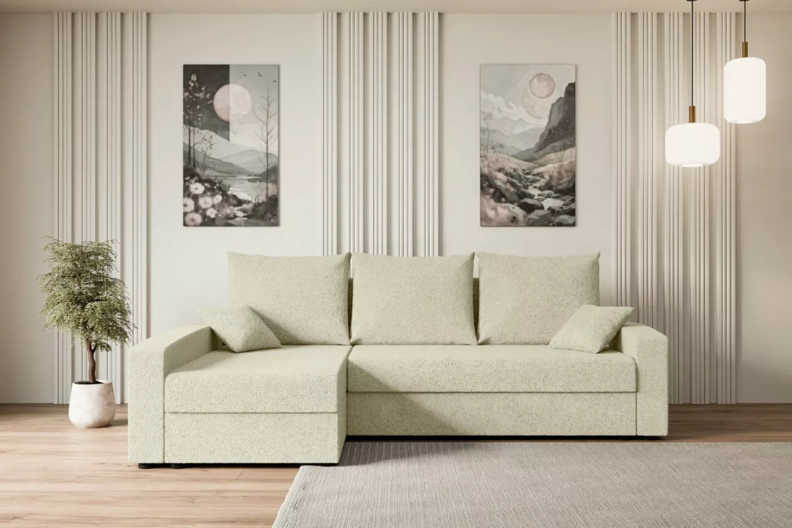 ALTDECOR Ecksofa ALESIA-L, Couch mit Schlaffunktion, Wohnzimmer - Wohnlands günstig online kaufen