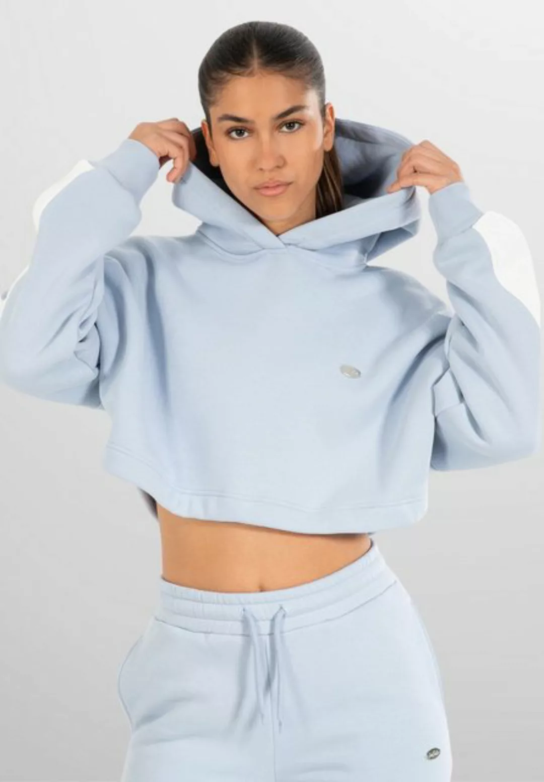 Smilodox Hoodie Amaya, Oversize Fit Crop Pullover Langarm, weicher Baumwoll günstig online kaufen