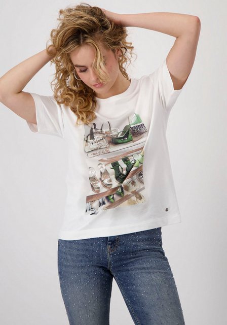 Monari T-Shirt Shirt Schuhe + Schmuck mit Strasssteinen günstig online kaufen