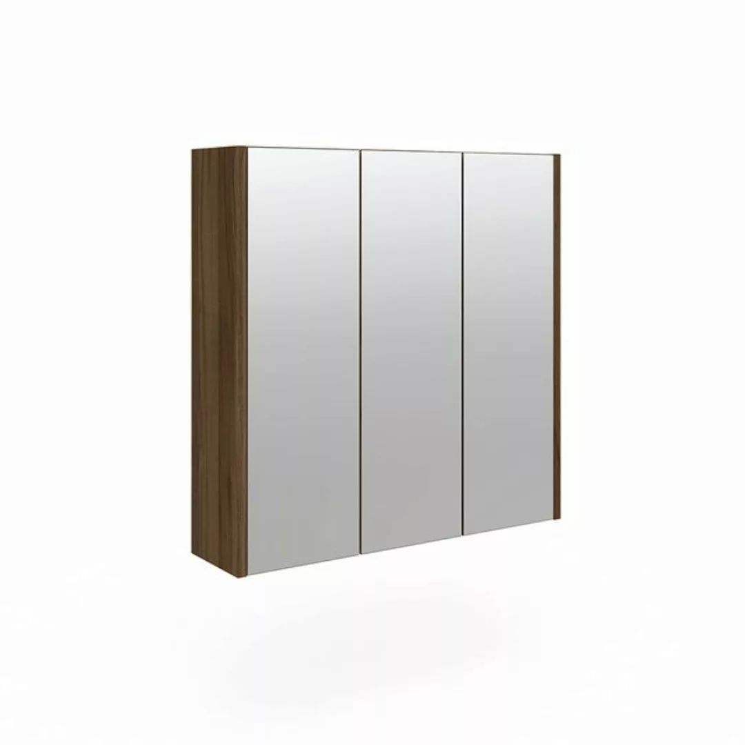 Vicco Spiegelschrank Badspiegel Badschrank MAJEST Nussbaum / Anthrazit günstig online kaufen