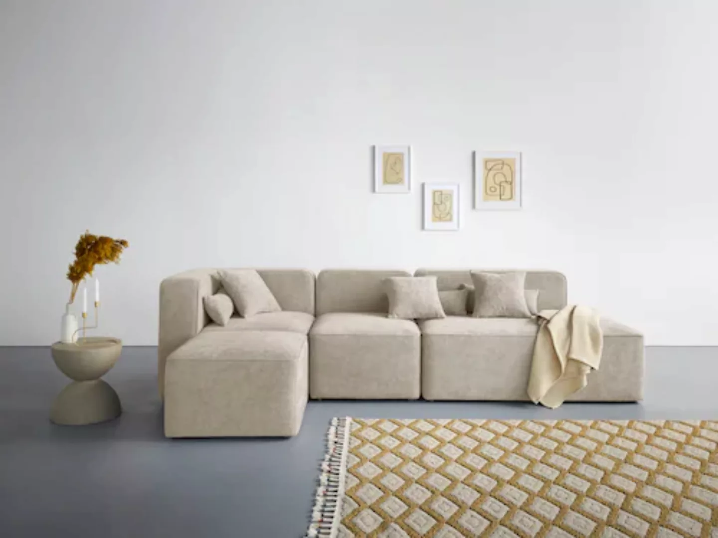 andas Ecksofa "Sundstrup L-Form", Modulserie, individuelle Zusammenstellung günstig online kaufen