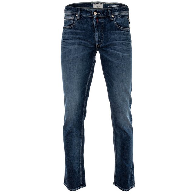 Replay Regular-fit-Jeans Herren Jeans - GROVER, Indigo Comfort Denim, Länge günstig online kaufen