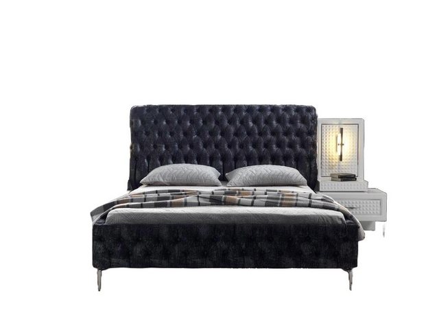 JVmoebel Bett Schlafzimmer Bett Chesterfield Polster Design Luxus Doppel Be günstig online kaufen