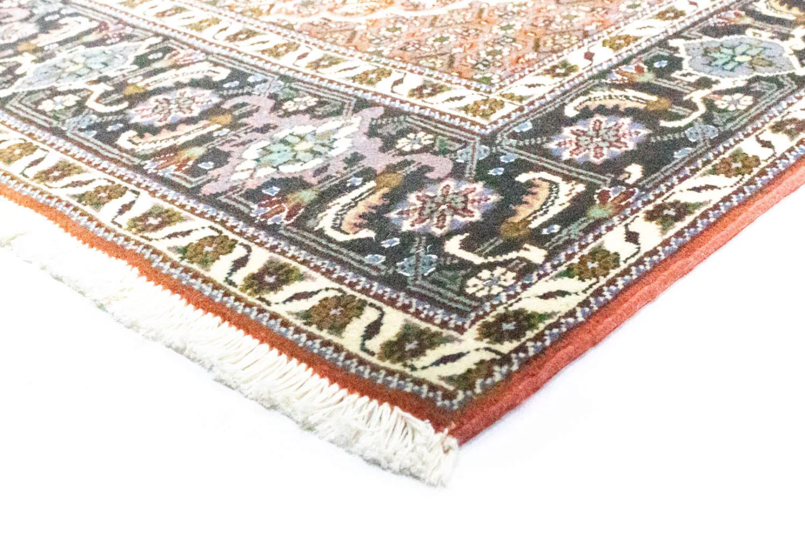 morgenland Wollteppich »Täbriz 40 Raj Teppich handgeknüpft rot«, rechteckig günstig online kaufen