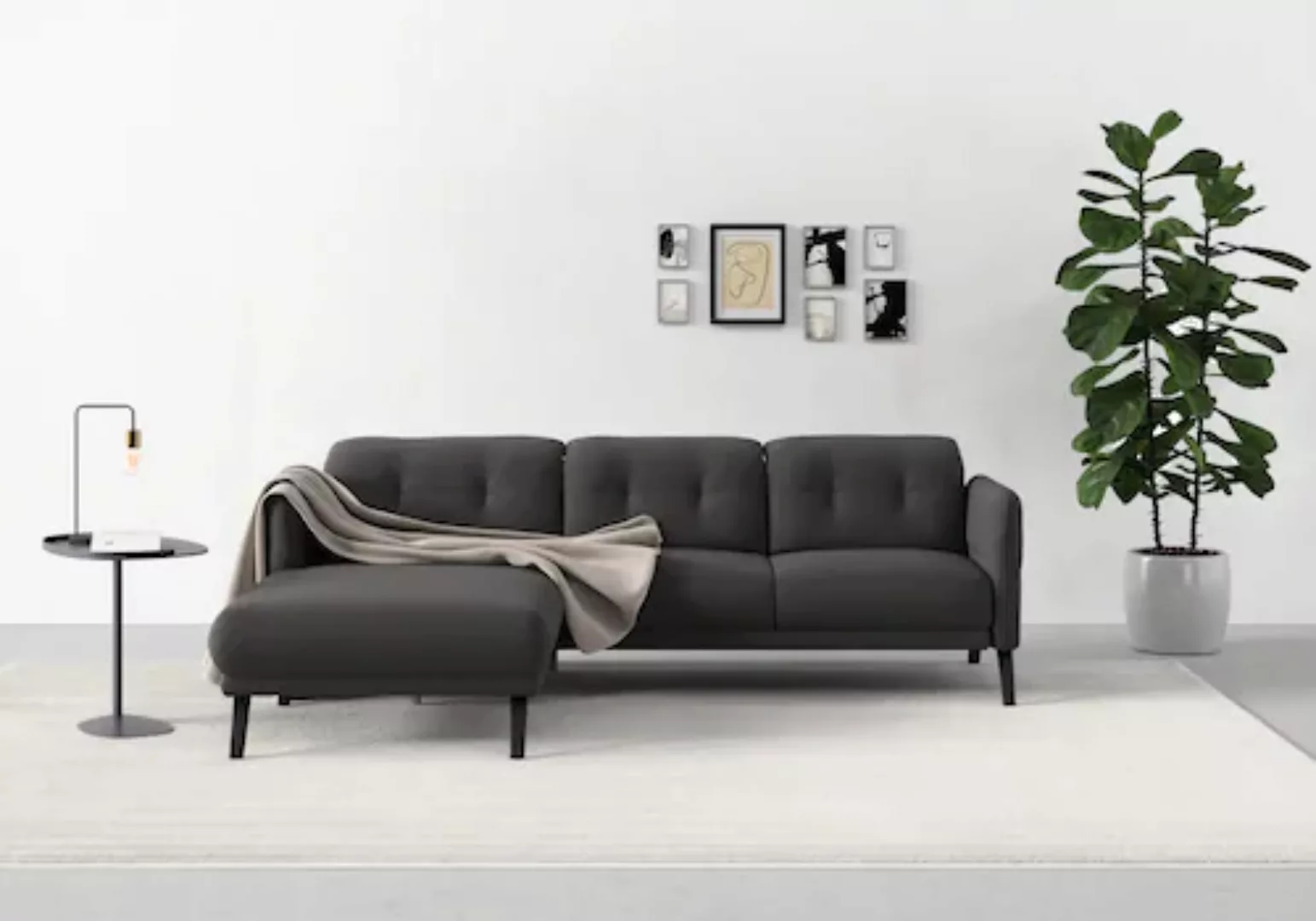 sit&more Ecksofa "Scandia L-Form", Wahlweise mit Kopfteilverstellung und Ar günstig online kaufen