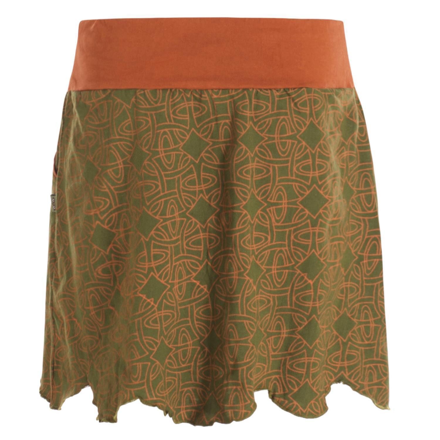 Vishes Minirock Damen Mini-Rock Baumwolle geometrisch günstig online kaufen