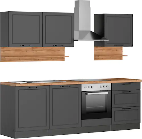 KOCHSTATION Küchenzeile "KS-Lana", 240 cm breit, wahlweise mit oder ohne E- günstig online kaufen