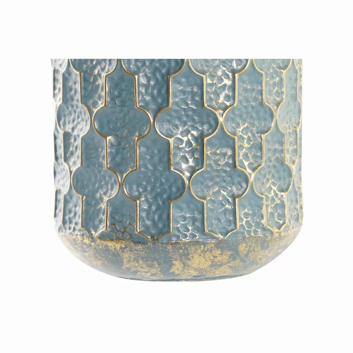 Vase Dkd Home Decor Abgenutzt Blau Metall Araber (25 X 25 X 66 Cm) günstig online kaufen