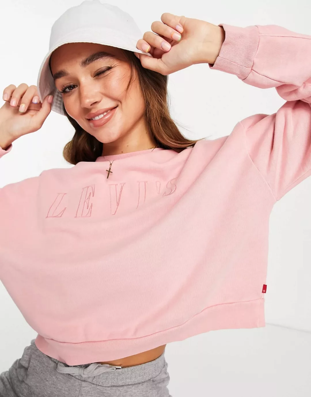 Levi's – Diana – Sweatshirt mit Grafikprint, Umrisslogo im Serifen-Design u günstig online kaufen