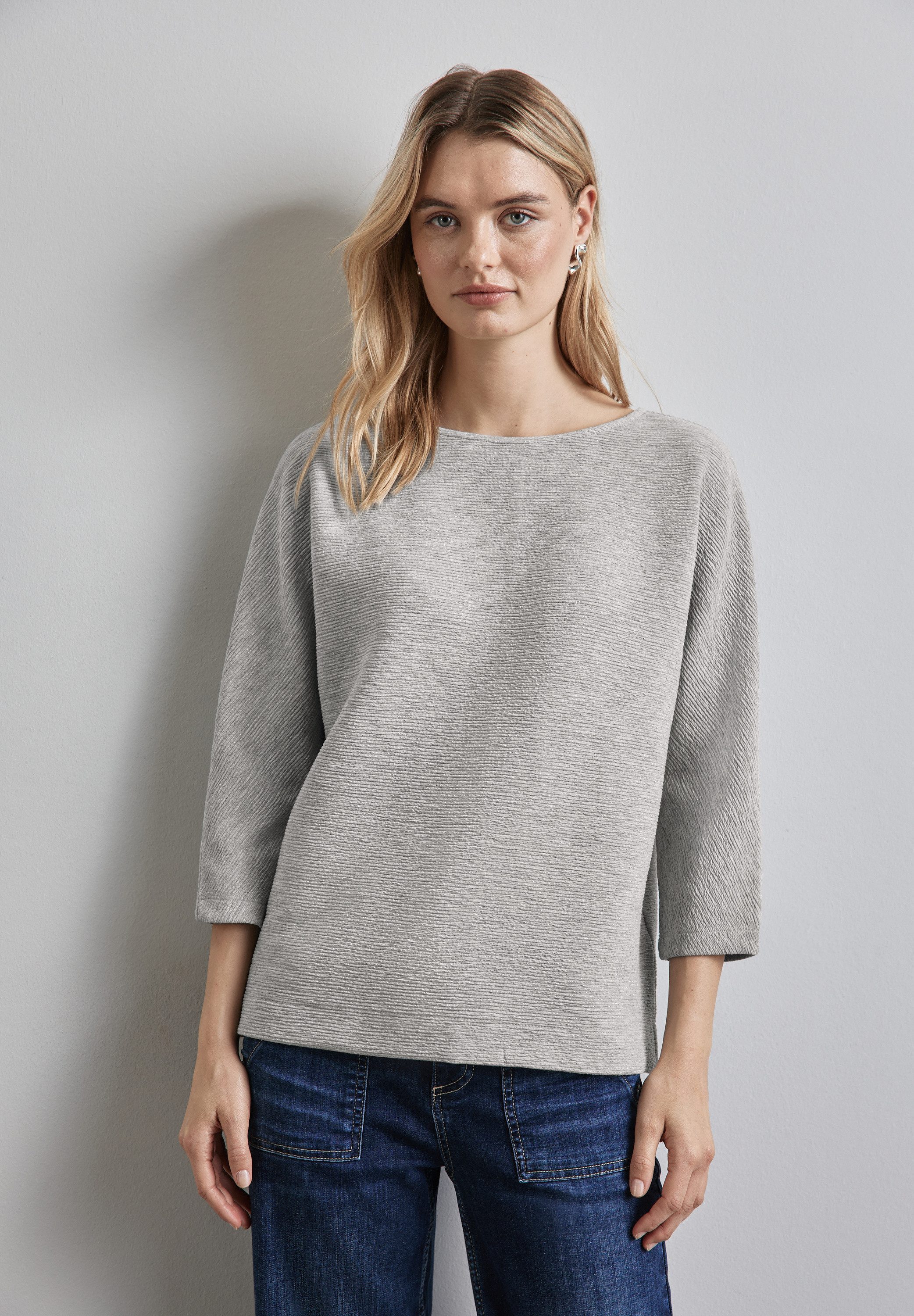 STREET ONE 3/4-Arm-Shirt, mit U-Boot-Ausschnitt günstig online kaufen