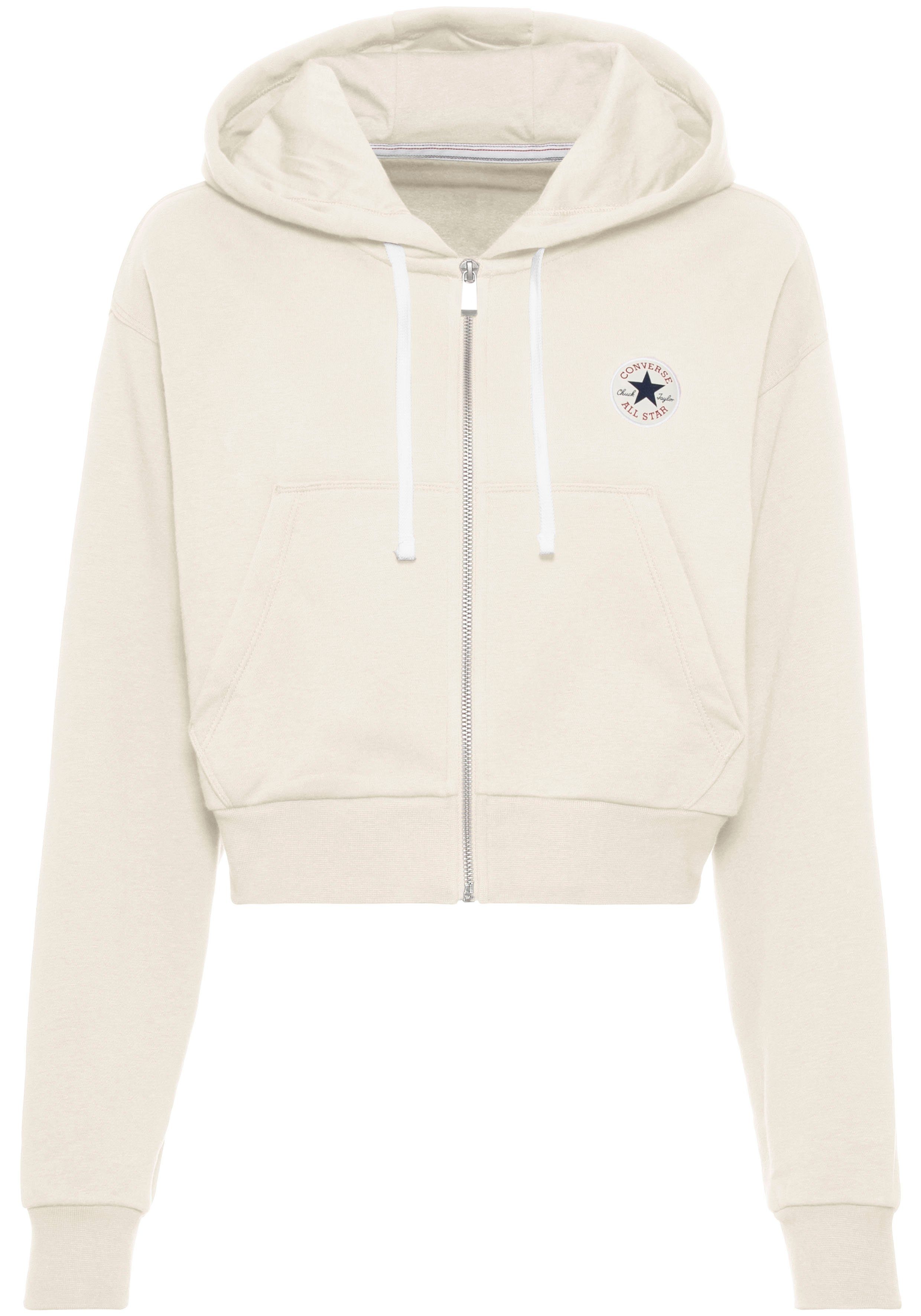 Converse Sweatjacke "WOMENS CONVERSE RETRO FULL-ZIP HOODIE", cropped günstig online kaufen