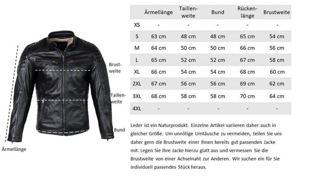 RICANO Lederjacke Cooper hochwertiges Lamm Leder günstig online kaufen