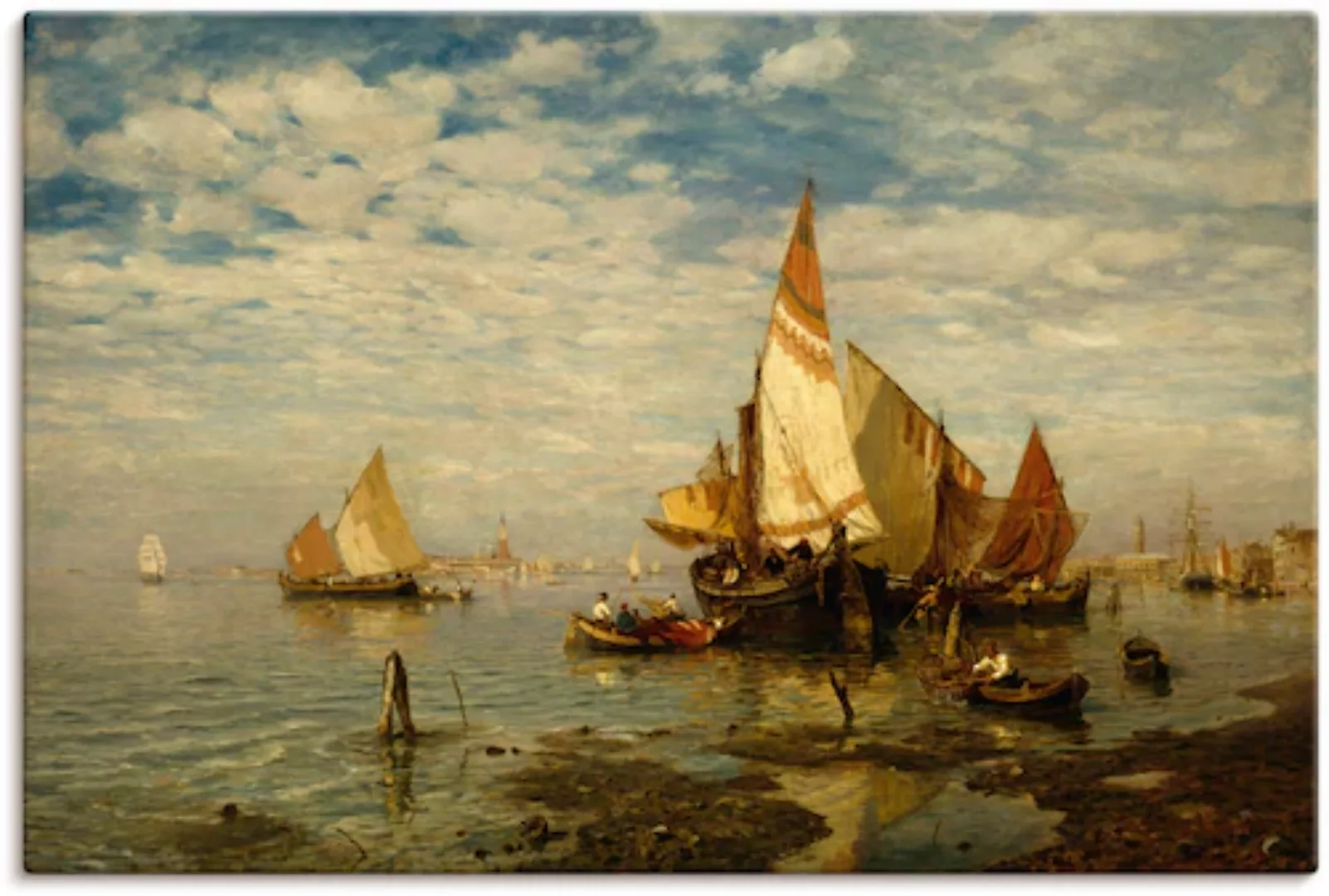 Artland Leinwandbild »In der Lagune bei Venedig«, Bilder von Booten & Schif günstig online kaufen