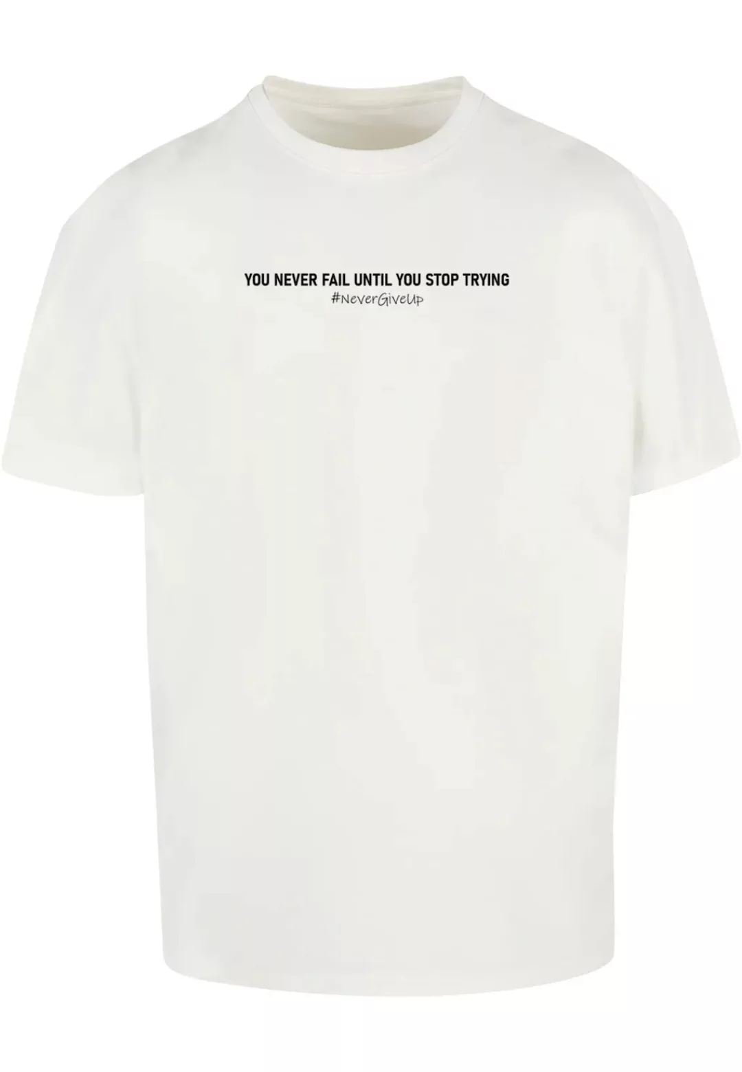 Merchcode T-Shirt "Merchcode Herren Never Give Up Heavy Oversized Tee", (1 günstig online kaufen