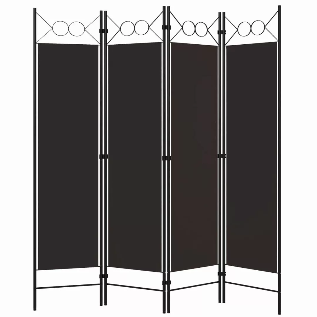 vidaXL Raumteiler 4-tlg. Raumteiler Braun 160 günstig online kaufen
