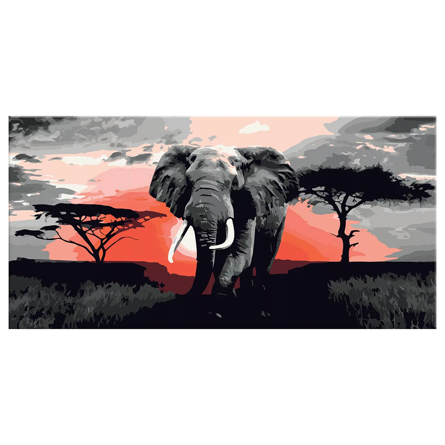 home24 Malen nach Zahlen - Elefant (Afrika) günstig online kaufen