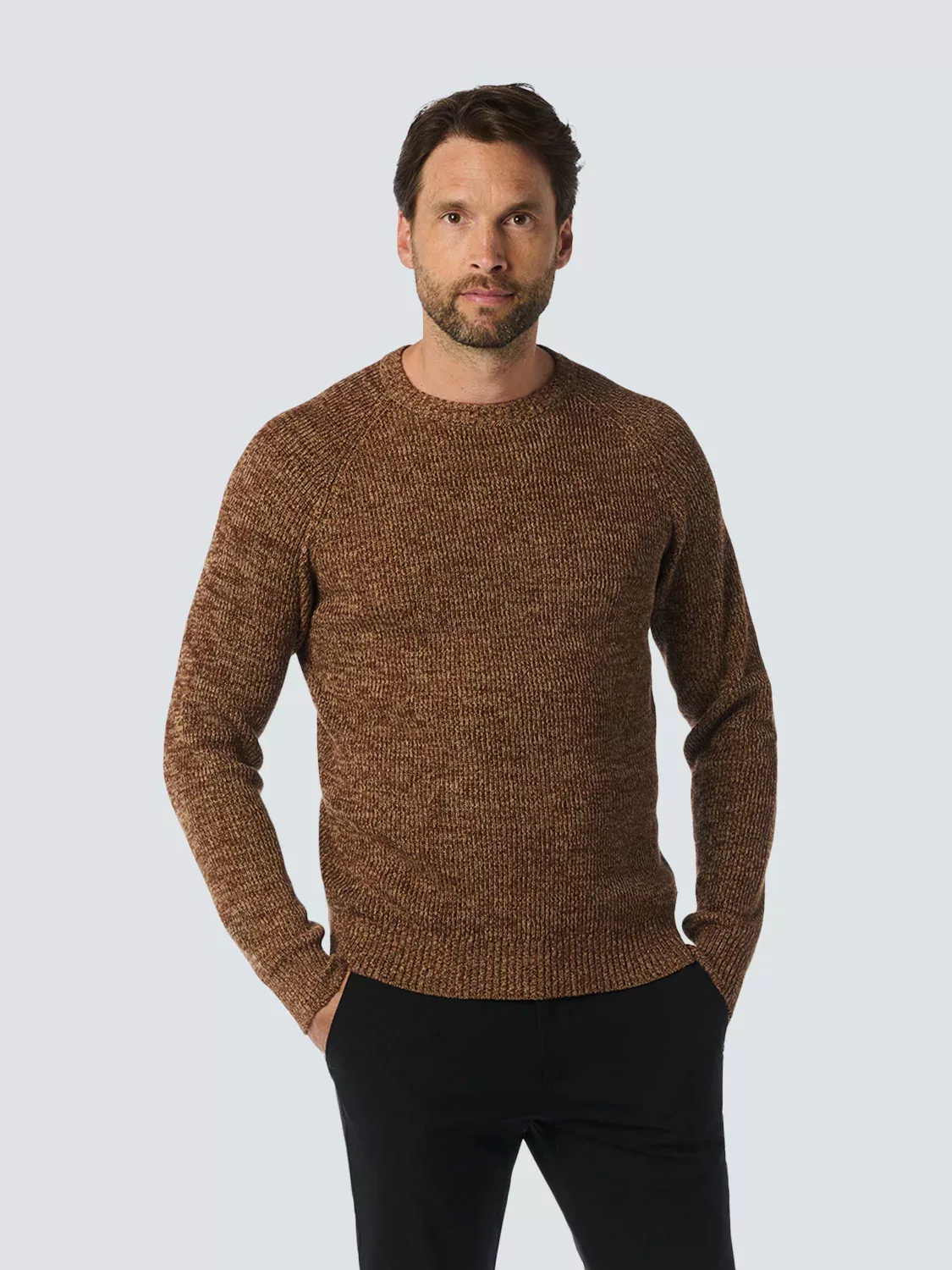 NO EXCESS Strickpullover, in melierter Optik günstig online kaufen