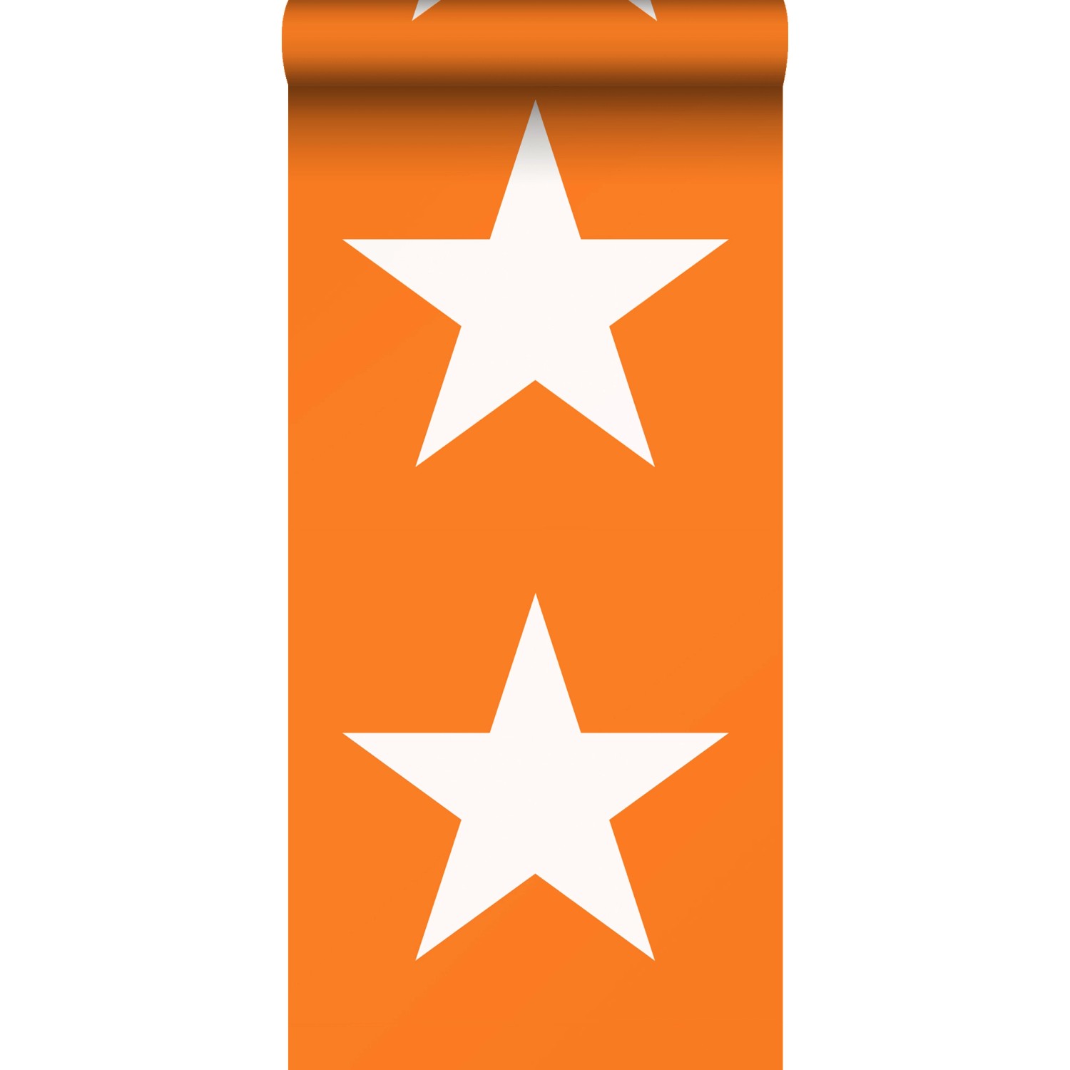 ESTAhome Tapete Sterne Orange und Weiß 53 cm x 10,05 m 115873 günstig online kaufen