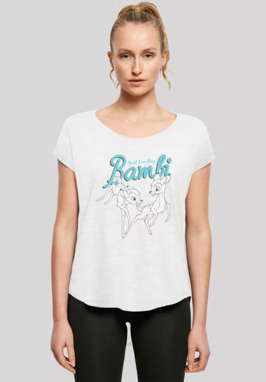 F4NT4STIC T-Shirt Bambi Great Love Story Damen,Premium Merch,Lang,Longshirt günstig online kaufen