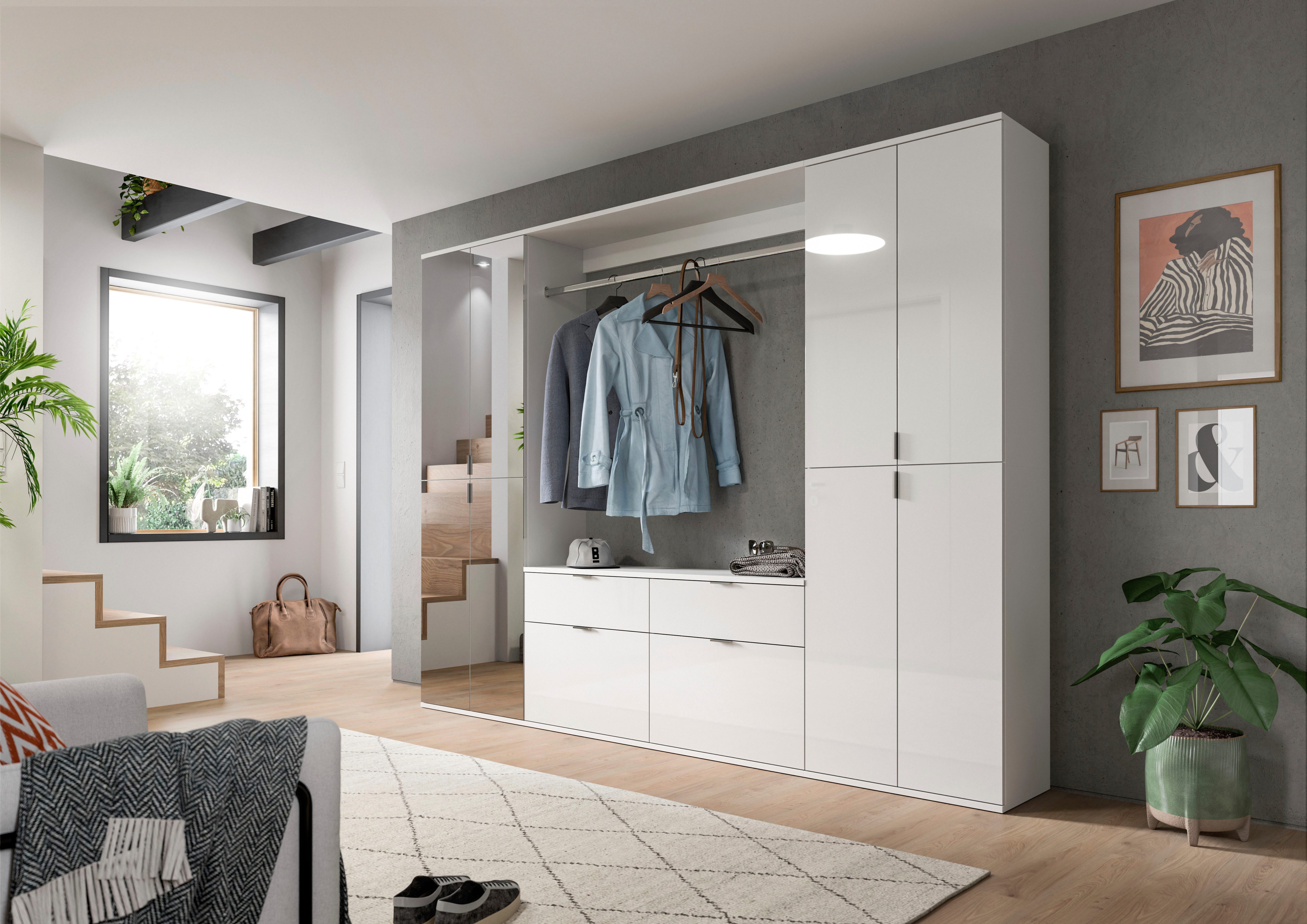 INOSIGN Mehrzweckschrank "Trondheim, Höhe 193 cm, 4 Türen, 9 Fächer, 7 Einl günstig online kaufen