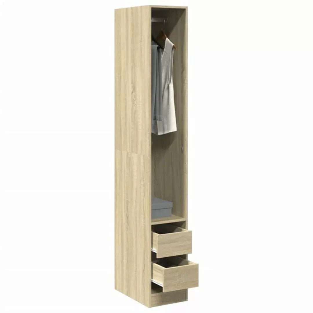 vidaXL Kleiderschrank Kleiderschrank Sonoma Eiche 30x50x200 cm Spanplatte günstig online kaufen