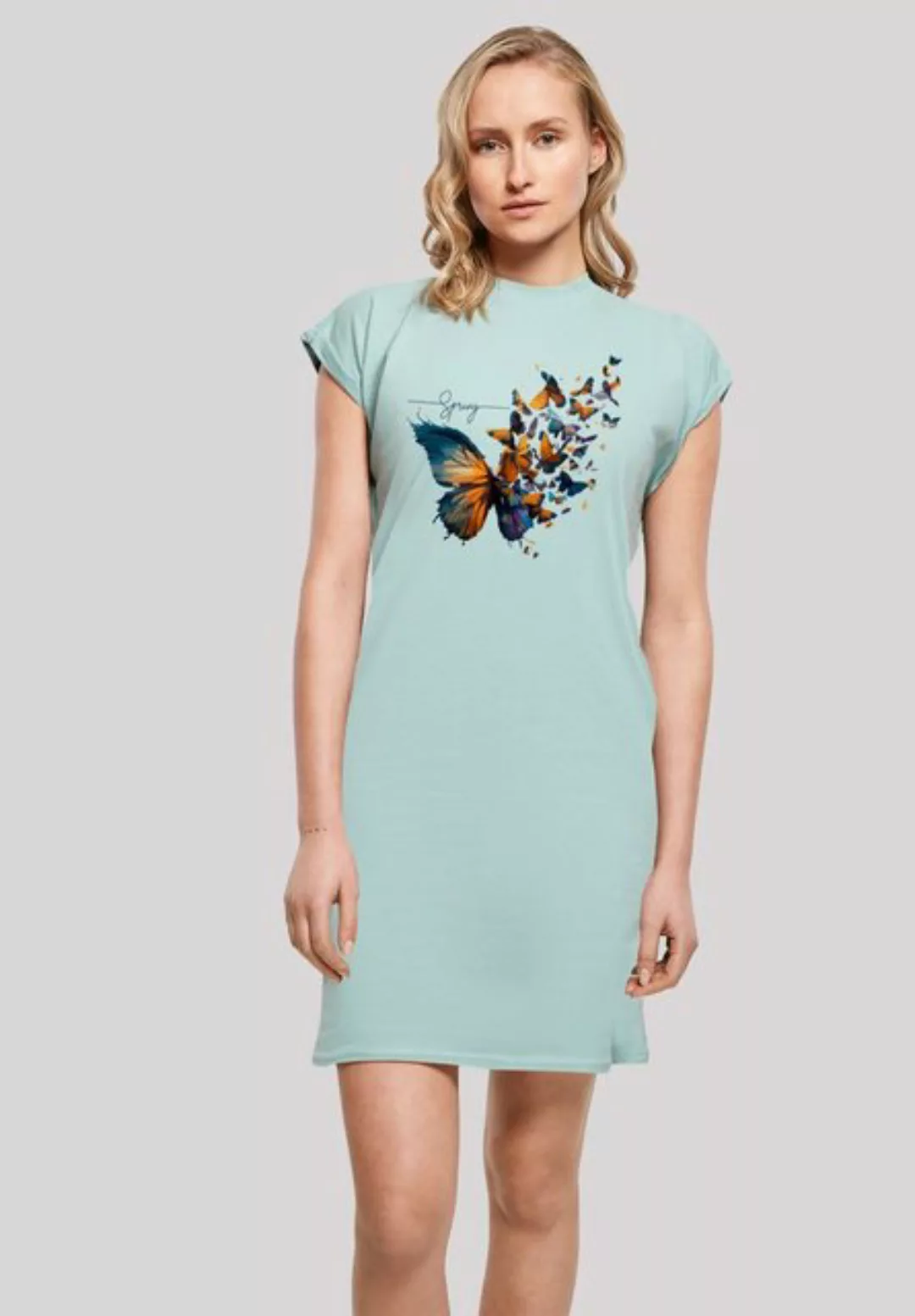 F4NT4STIC Shirtkleid Schmetterling Frühling Print günstig online kaufen