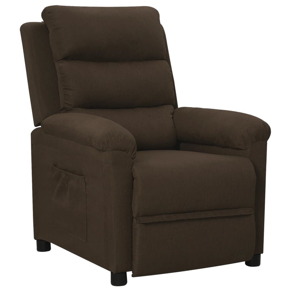 vidaXL Sessel Relaxsessel Dunkelbraun Stoff (1-St) günstig online kaufen