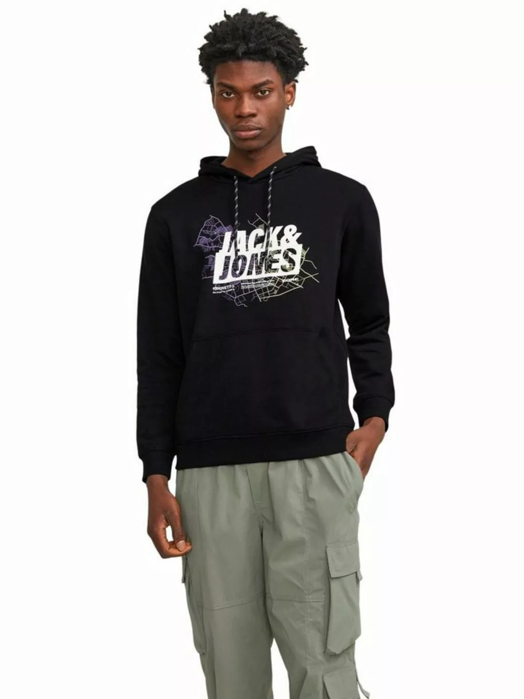 Jack & Jones Kapuzensweatshirt JCOMAP LOGO SWEAT HOOD SN günstig online kaufen