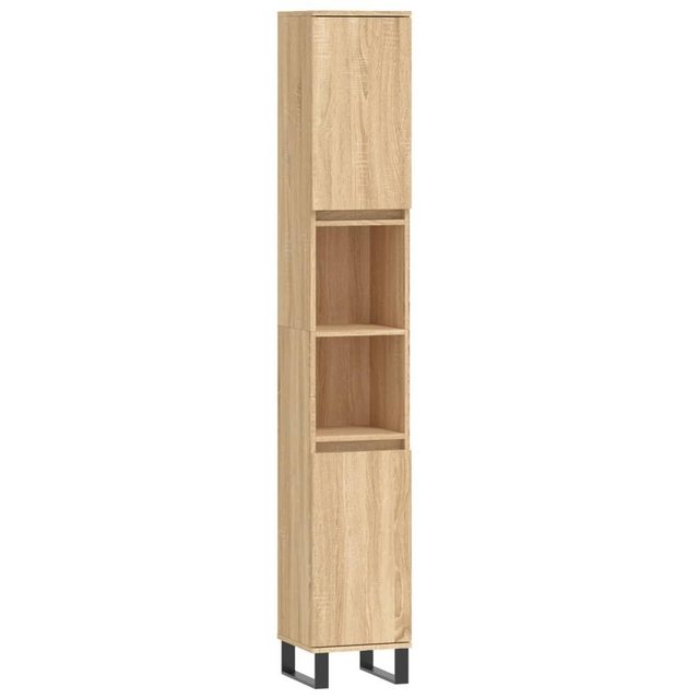 vidaXL Hochschrank Badschrank Sonoma-Eiche 30x30x190 cm Holzwerkstoff (1-St günstig online kaufen
