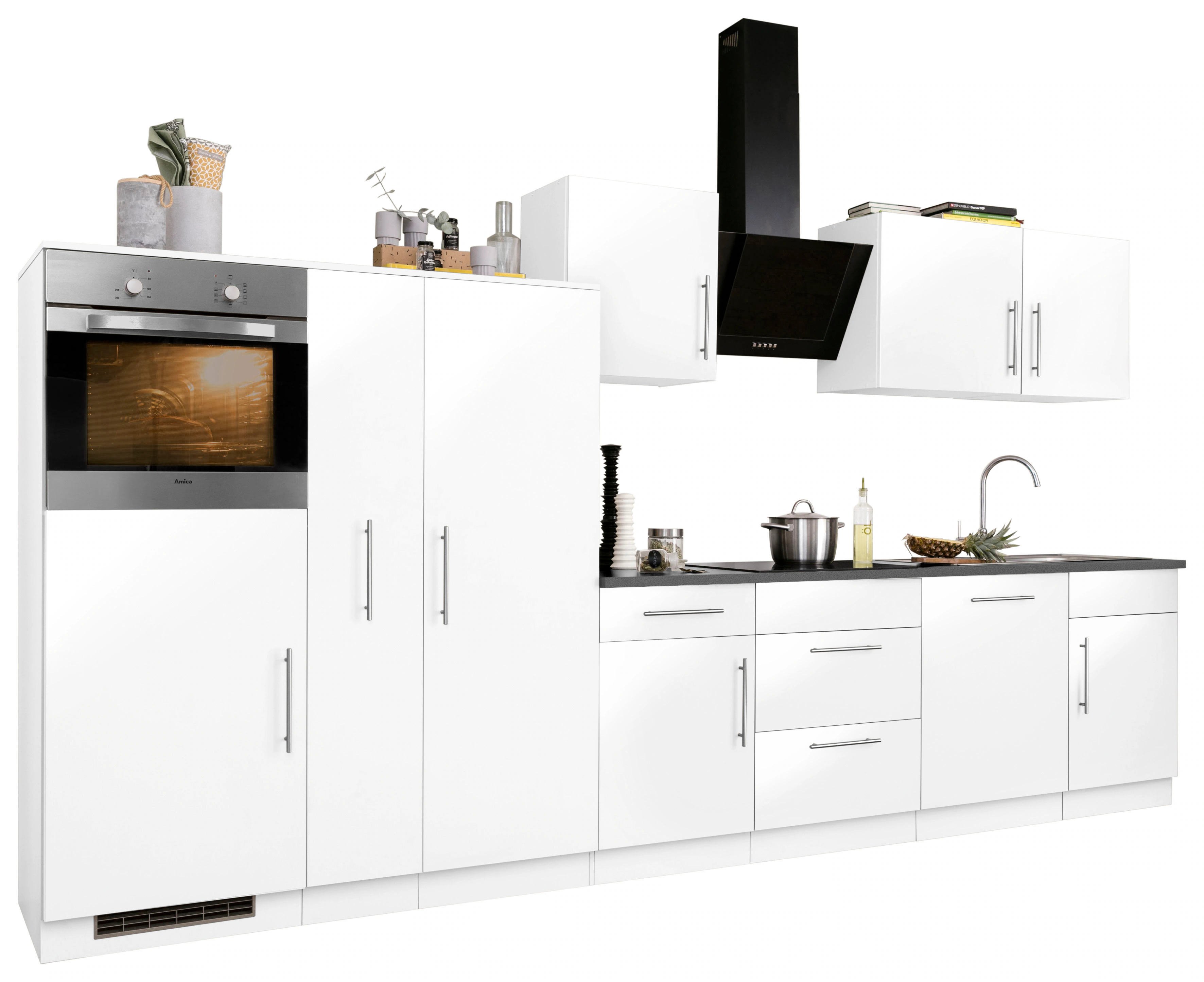 wiho Küchen Küchenzeile "Cali", ohne E-Geräte, Breite 360 cm günstig online kaufen