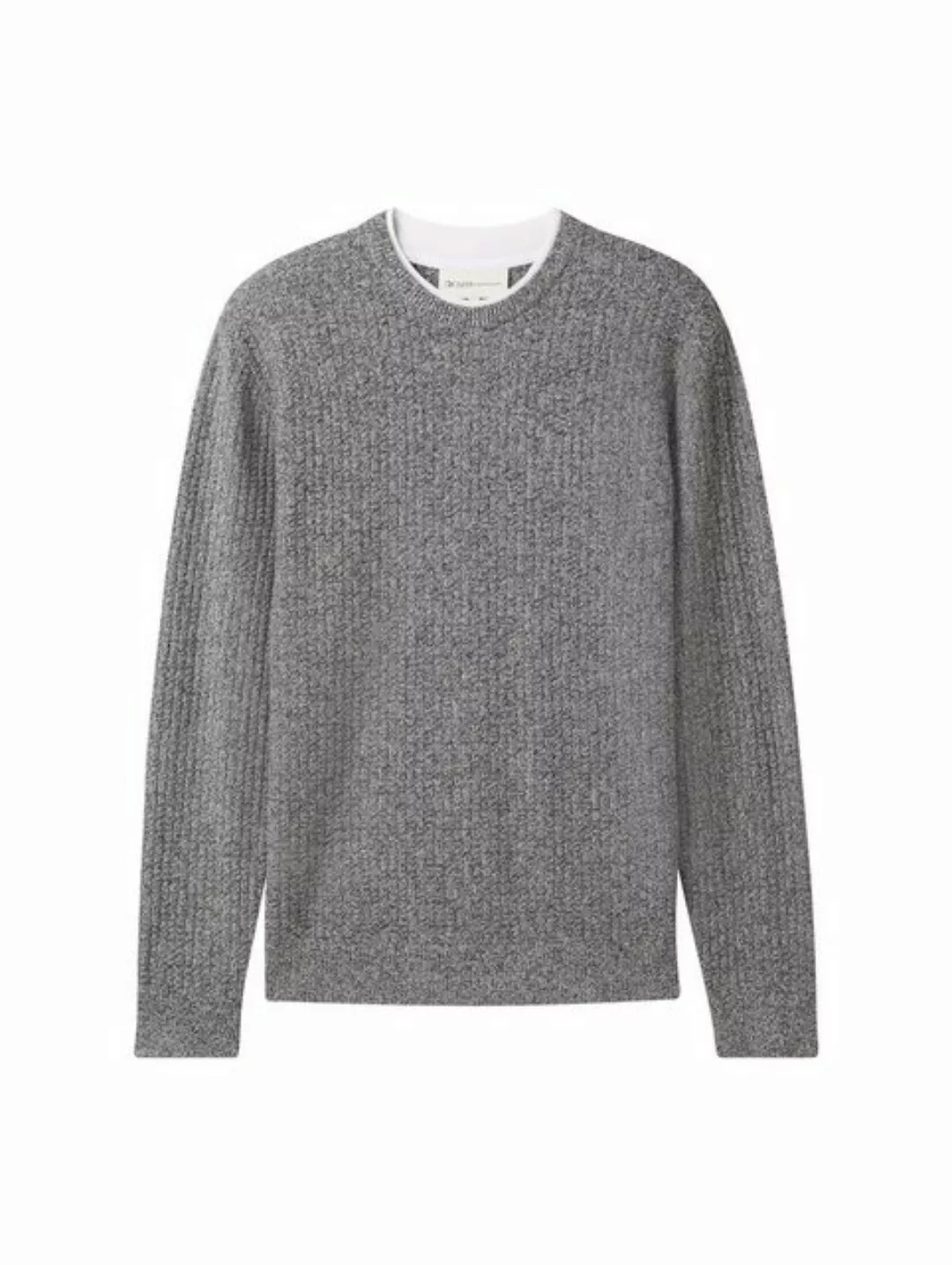 TOM TAILOR Denim Strickpullover in 2-in-1-Look günstig online kaufen