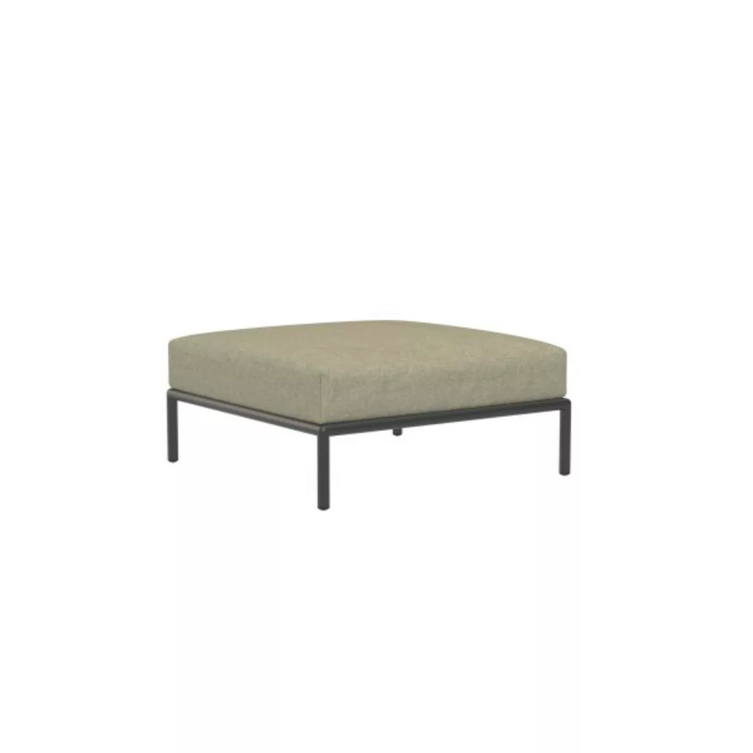 LEVEL2 Outdoor Ottoman Lounge-Modul 3 Moosgrün Dunkelgrau günstig online kaufen