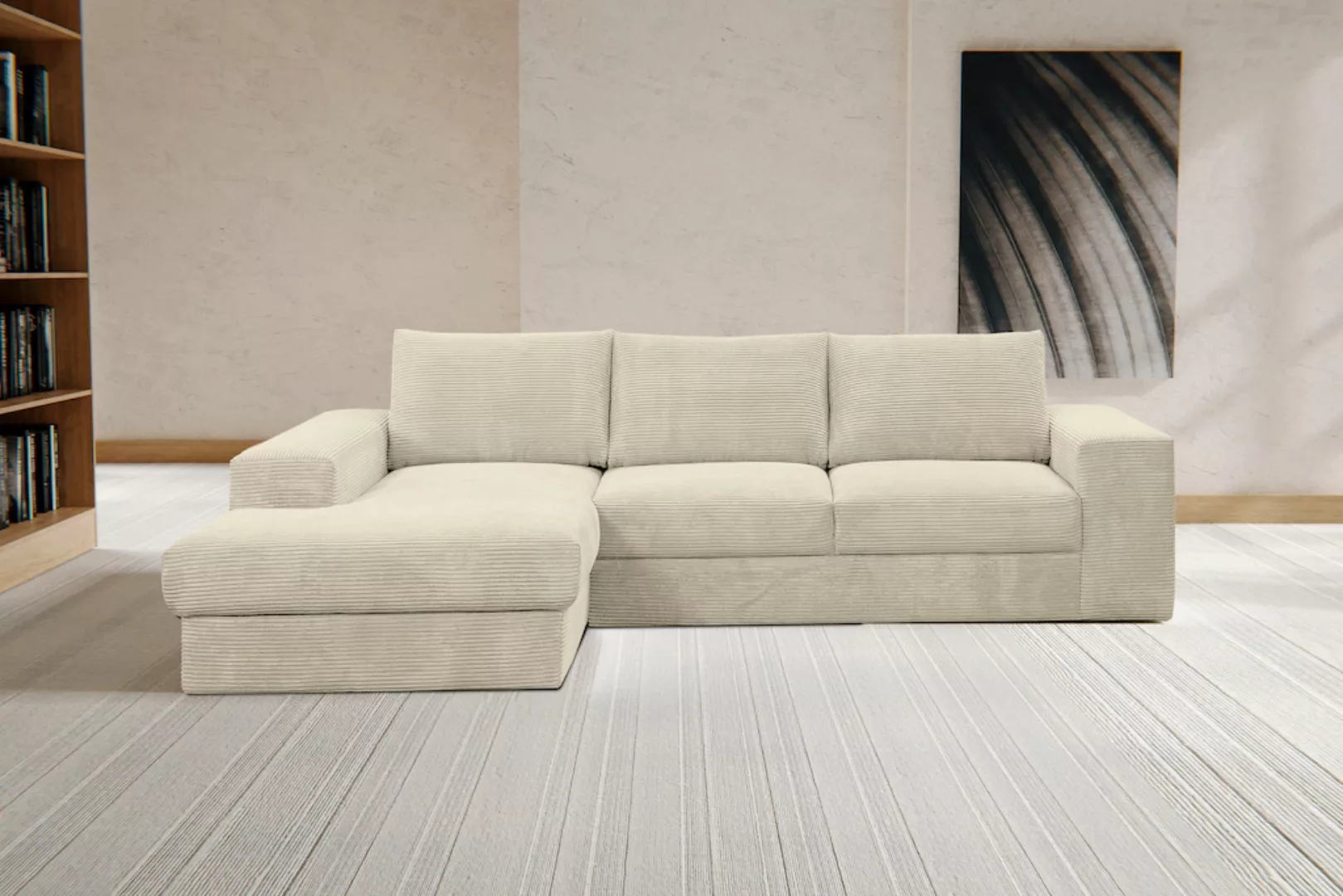 WERK2 Ecksofa Rozzana, Design Ecksofa mit hohem Komfort in trendig-weichem günstig online kaufen