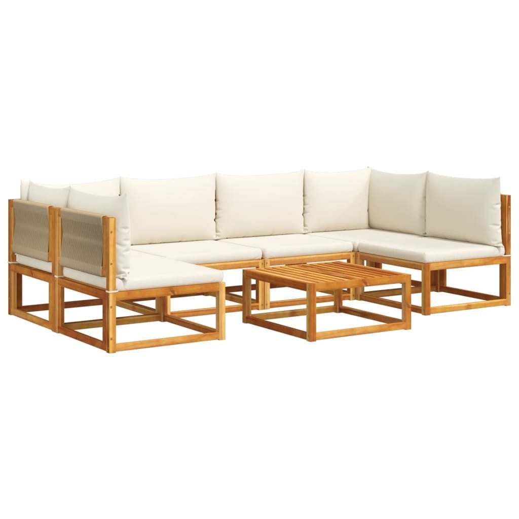 vidaXL Loungesofa 7-tlg. Gartensofa-Set mit Kissen günstig online kaufen