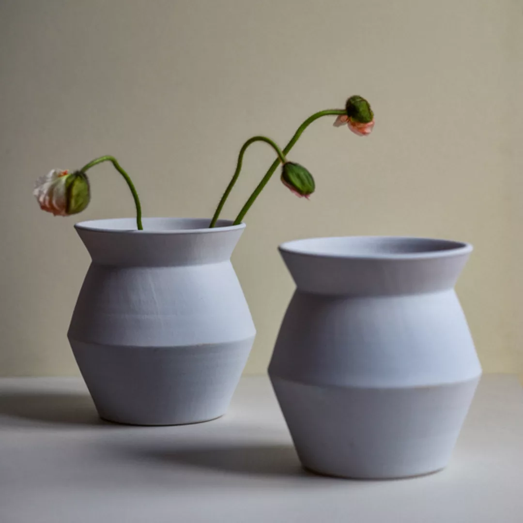 Handgemachte Vase 'Flores Gross' Aus Steinzeug günstig online kaufen