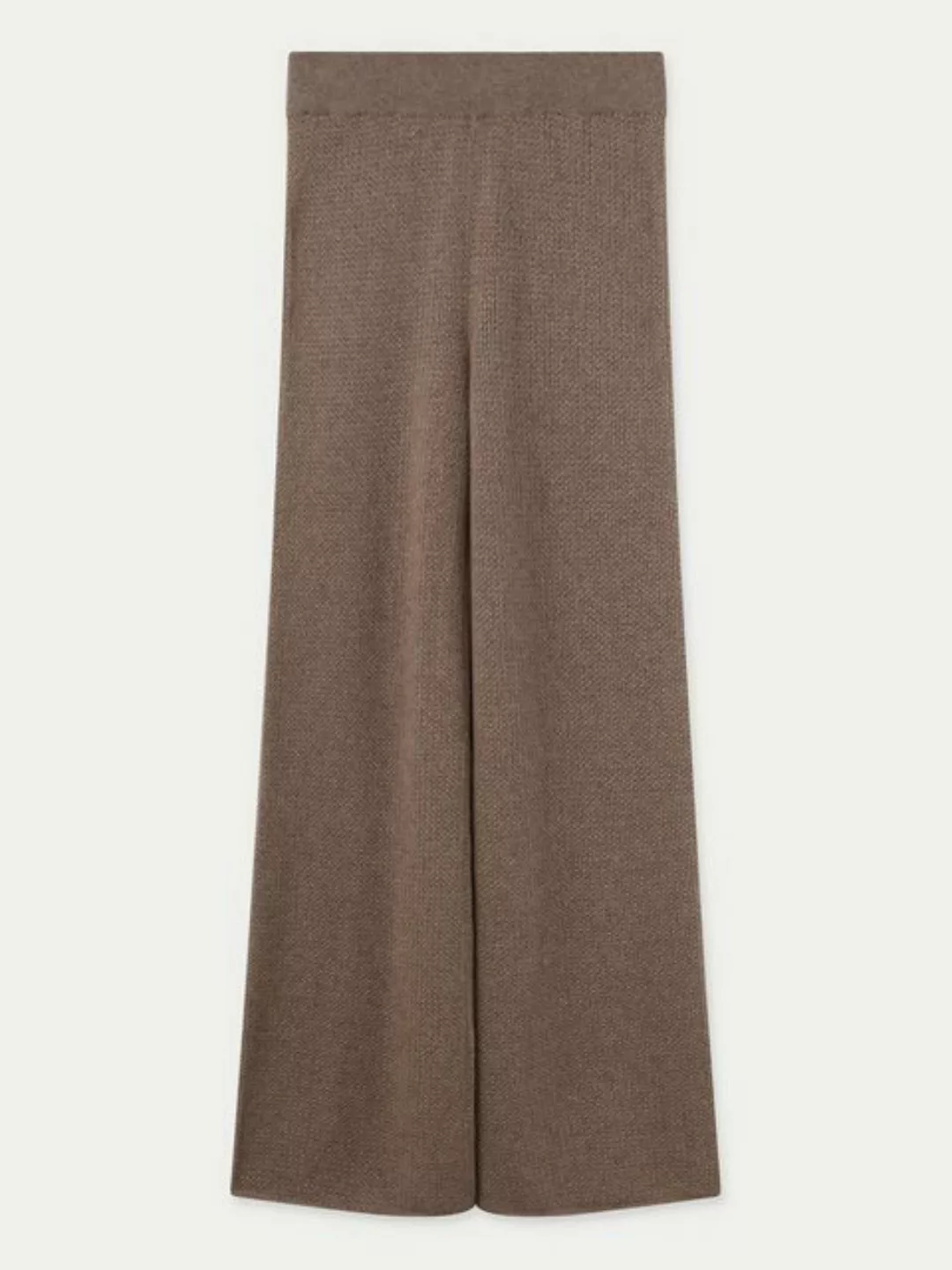 GOBI Cashmere Strickhose Rippenstrick-Schlaghose günstig online kaufen