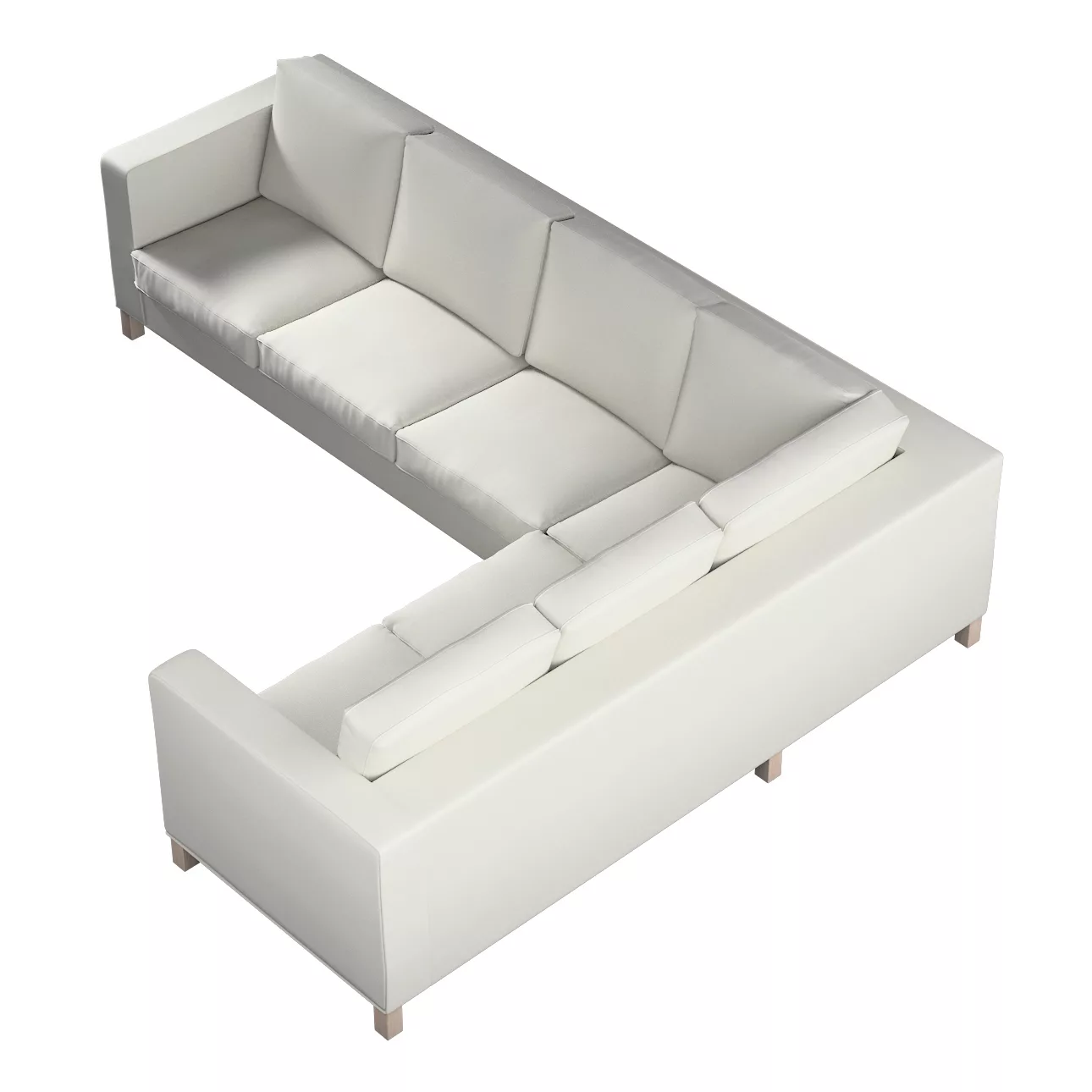 Bezug für Karlanda Sofa Ecke links, mittelgrau, 36cm x 30cm x 50cm, Living günstig online kaufen