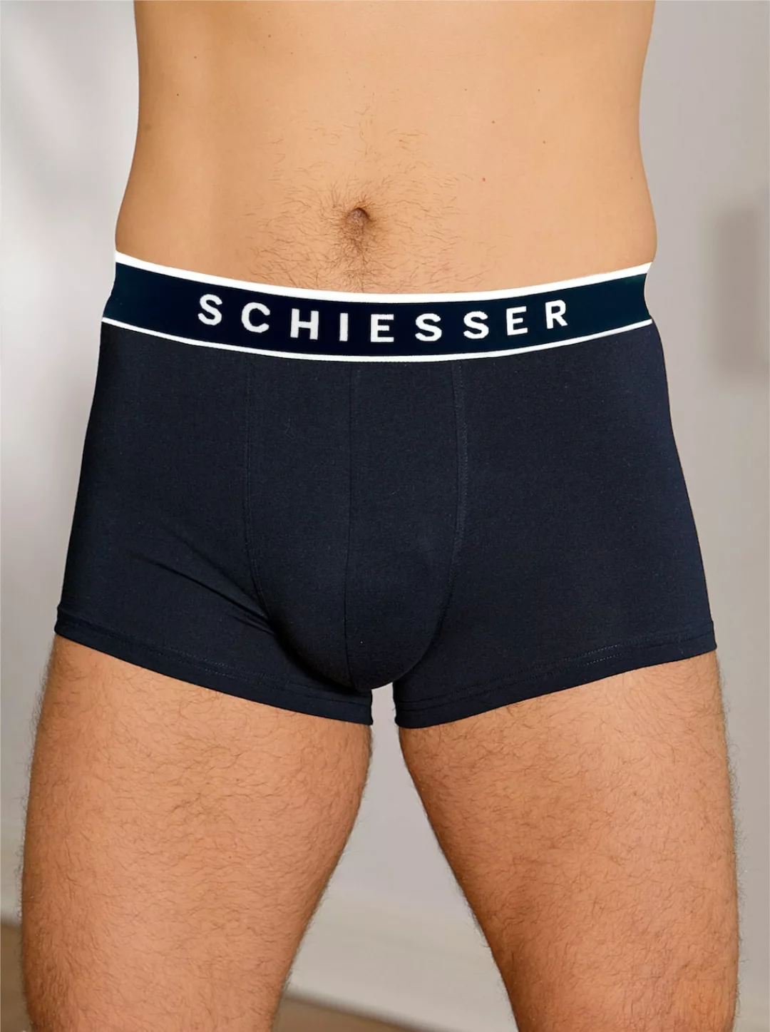 Schiesser Boxer ""95/5"", (3er-Pack), mit softem, tonalem Bund, kontraststa günstig online kaufen