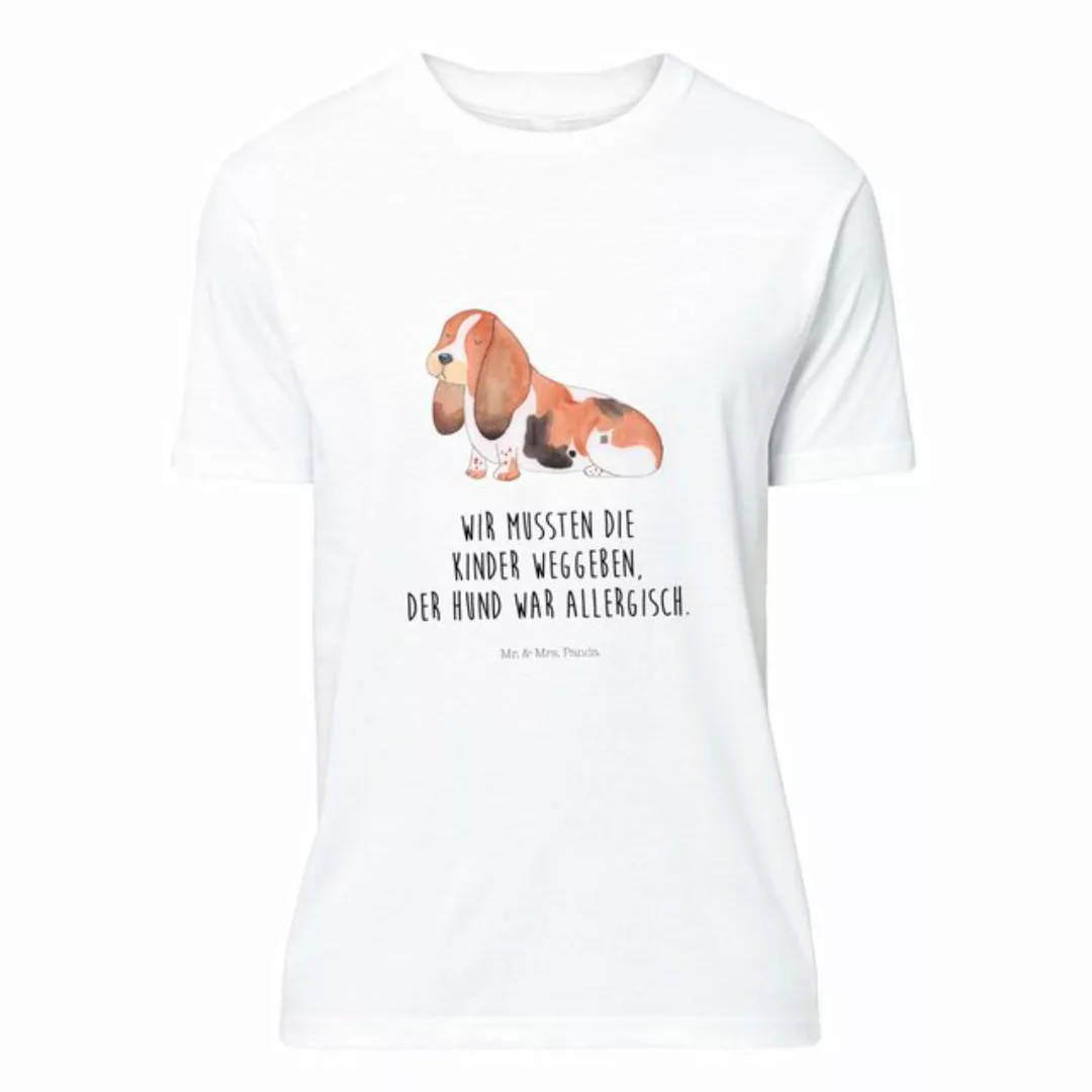 Mr. & Mrs. Panda T-Shirt Hund Basset Hound - Weiß - Geschenk, Geburstag, Sp günstig online kaufen