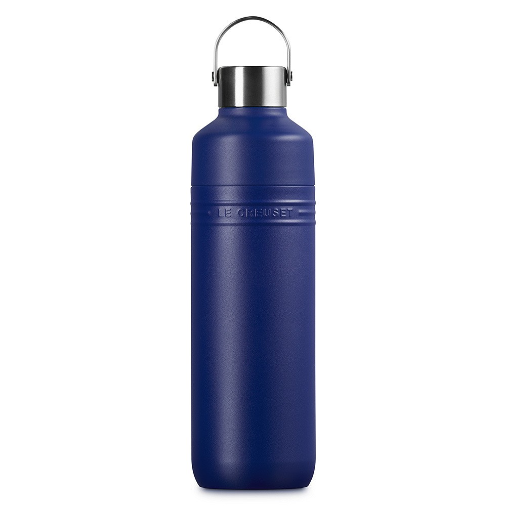 Le Creuset Trinkflasche On The Go Edelstahl Isolierflasche Azure Blau 500 m günstig online kaufen